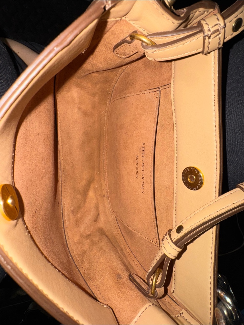 Stella McCartney Frayme Leather Shoulder Bag - Picture 5 of 6